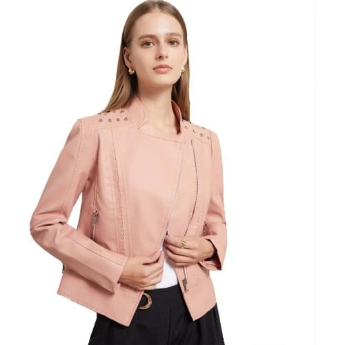 Distinguido Womens Fashion Leather Jackets