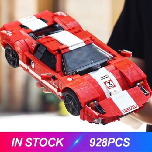 Mould King 10001 Red GT Super Racing Car Compatible MOC 20825 Building Blocks Bricks Educational Toys Birthdays Gifts