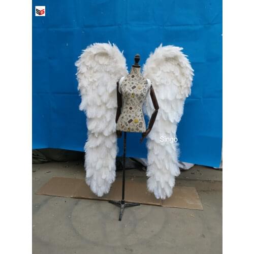 HOT Sexy photography props high quality Ostrich feather pink white black Angel wings Window display Wedding Party bar Decor