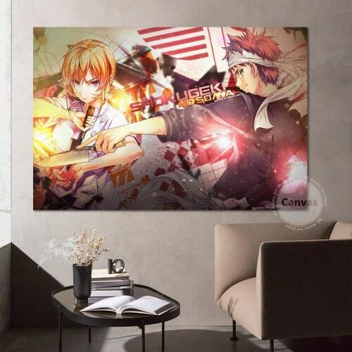 Canvas Anime Kobayashi Rindou Food Wars Pictures Home Decoration Paintings Poster HD Prints Wall Art Modular Living Room