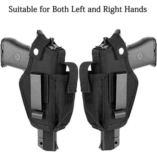 Airsoft Gun Holster with Bullet Clip Pouches Concealed Carry Holsters Belt Clip IWB OWB Pistol Case for All Size Handgun