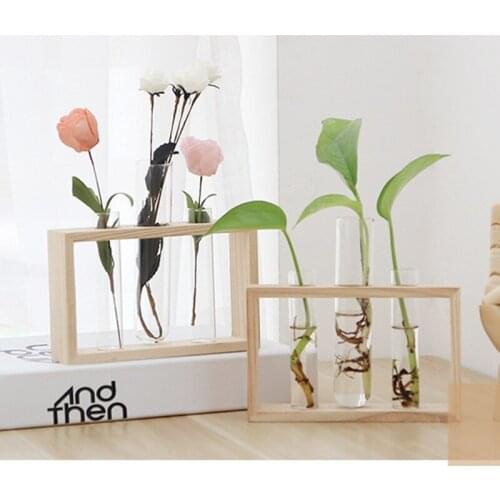 Creative Green Water Hydroponics Plant Container Home Desktop Decorations