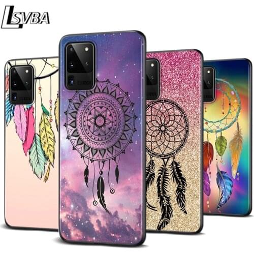Dream The Catcher for Samsung Note 20 10 9 8 Ultra Plus A91 A81 A71 A51 A42 A41 A31 A21 A12 A11 A01 Black Phone Case