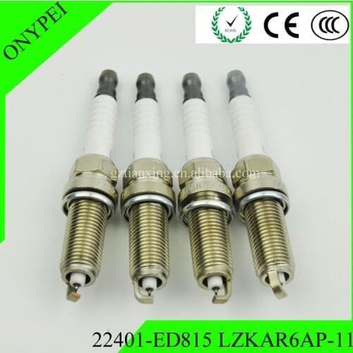 LZKAR6AP-11 22401-ED815 Iridium Spark Plug For Nissan Micra March Note Tiida X-Trail Cube 22401 ED815 LZKAR6AP11 22401ED815