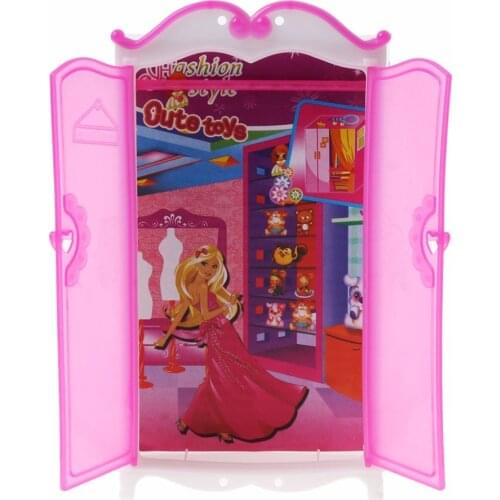 Princess Furniture Wardrobe Dolls Toys Closet Toy Accessories Doll House