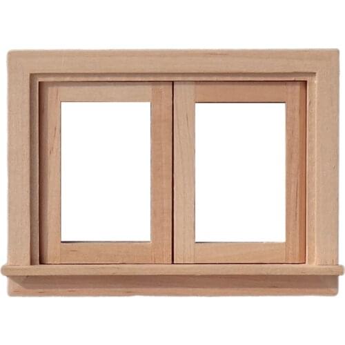 12th Doll House Window Frames Building Kit Decors Accessory Ornament Playset