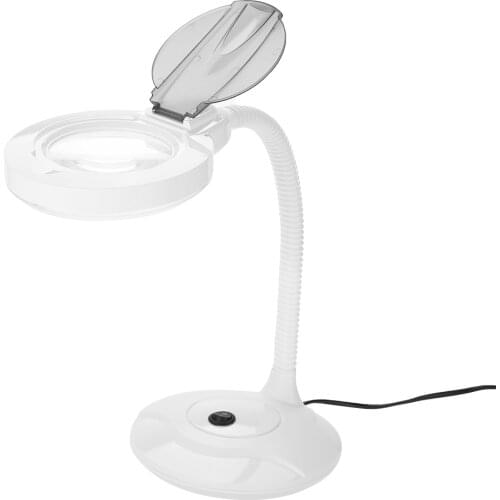 Desktop LED Tattoo Magnifier Lamp Cold Light Manicure Tattoo Tool 3X Magnifying Table Lamp Eyeliner Beauty Nail Salon Light EU