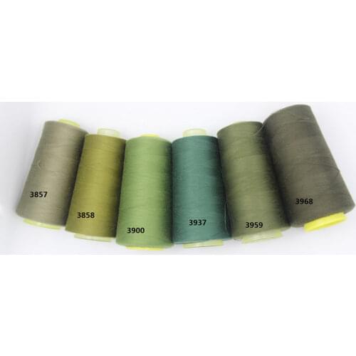 3000 yards 40s/2 high speed sewing thread polyester sewing thread type manual line 402 -embroidery thread-ArmyGreen series