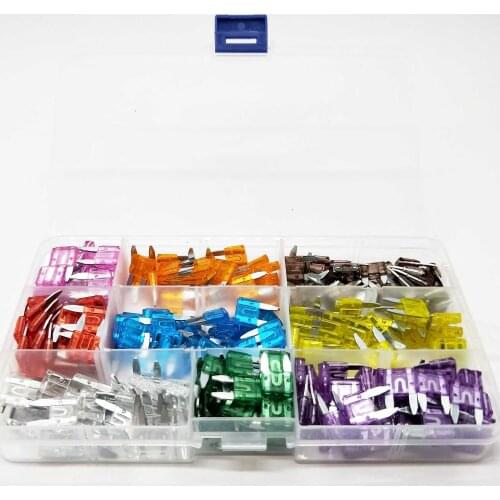 New mini 240pcs Auto Automotive Car Boat Truck Blade Fuse Box Assortment 3A 5A 7.5A 10A 15A 20A 25A 30A 35A