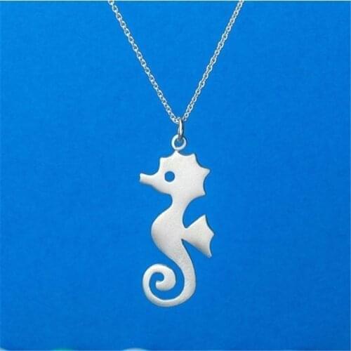DANGGAO Fashion cute tiny Seahorse pendant Necklace for women girls choker necklace charm gift Jewelry gold color silver color