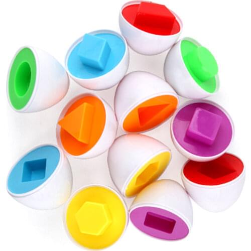 Infant Educational Toys Shape Matching Eggs Children Color Shape Recognize Toddler Intelligent Early Learning Puzzle Game Toy