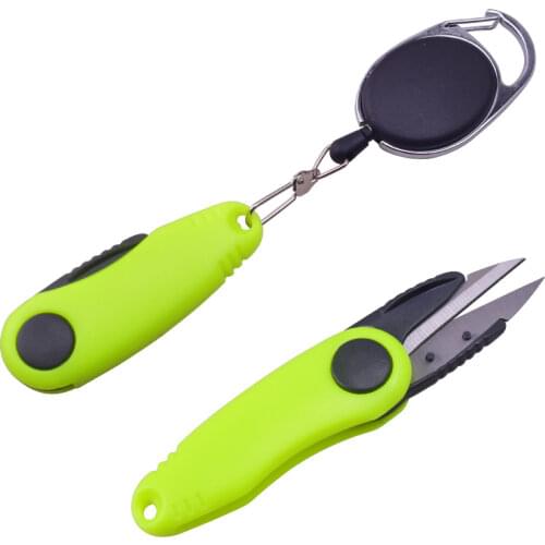 Fishing Scissors Quick Knot Tool Kit Shrimp-type Fishing Line Cutter Clipper Nipper Hook Sharpener Fly Tying Tool Tackle Gear