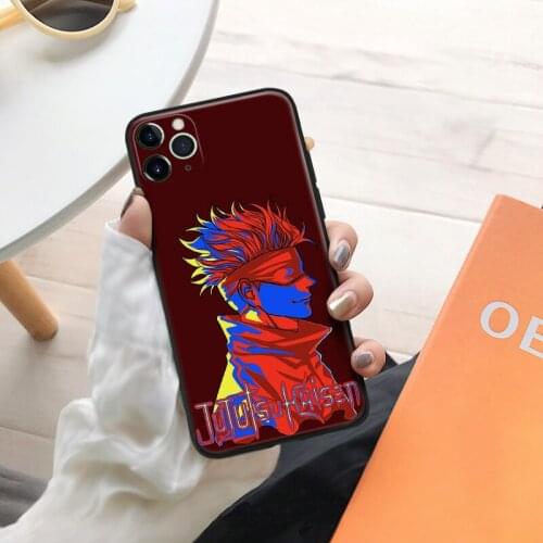 Jujutsu Kaisen satoru gojo Manga silicone Phone Case FOR iPhone Se 6 6s 7 8 Plus X Xr Xs 11 12 Mini Pro Max Glass Cover Shell