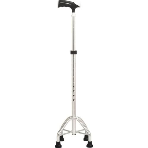 Telescopic Aluminum Alloy Height Adjustable Four Legs Crutches Walker For The Elderly Cane/ Walker And The Disabled