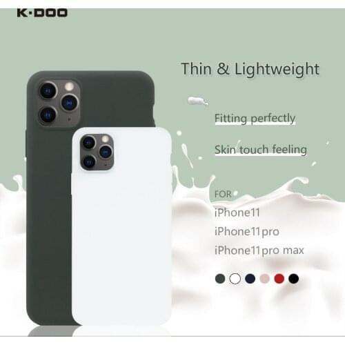 K-Doo Thin Fit liquid silicon case slim phone cover safe material protective silicone gel for iPhone 11 / 11 pro / 11 promax