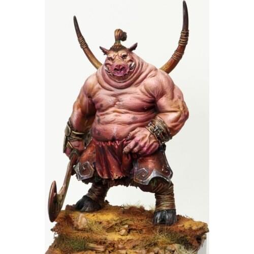 1/24 resin model full body model wild boar warrior skin pop model handmade free shipping R238