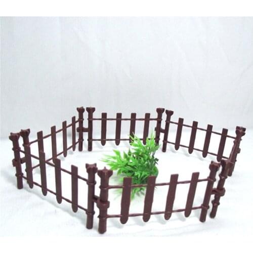 10Pcs Animal Fence Bricks Firefighting Compatible With Duplo City Sets Gift Building Blocks