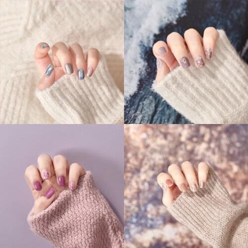 14 Stickers 3D Laser Hot Stamping Nail Stickers Color Tearable Nail Stickers Full Stickers Full Coverage DIY Party Nail Stickers