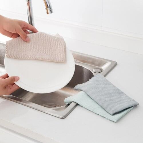 3Pcs Cleaning Cloth for Window Glass Car Floor Rags Bowl Dish Ceramic Tile Wipe Duster Kitchen Towel Home Cleaning Tools