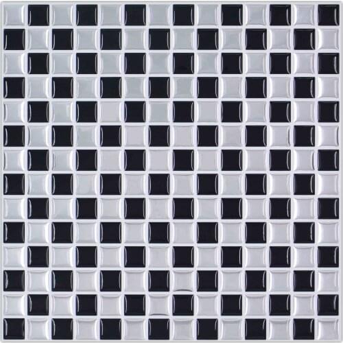 3D Transparent Wallpaper Decorative Kitchen Wall Tiles Self-adhesive Diy Kitchen Bathroom 250*250mm