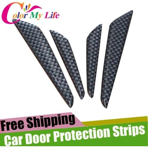 4Pcs/Set Car Door Stickers Door Protection Strips Sticker For Nissan X-Trail Xtrail T31 T32 Qashqai J10 J11 Juke Tiida Murano