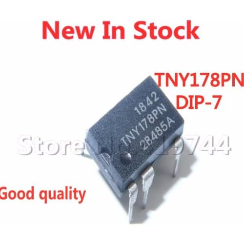 5PCS/LOT 100% Quality TNY178PN TNY178 DIP-7 LCD power management chip In Stock New Original