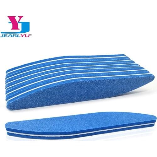 5 Pcs Manicure Kit Nail File Washable Sponge Nail Files Sanding Nail Buffer Blue Leaf Shape Professional Nails Files 100/180 New