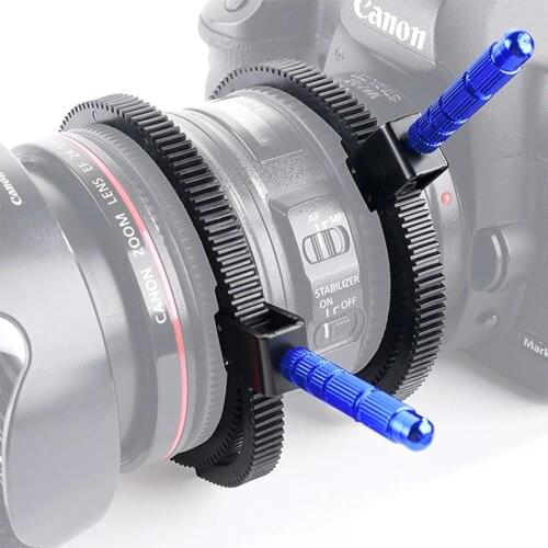 For SLR DSLR Camera Accessories Adjustable Rubber Follow Focus Gear Ring Belt 49mm to 82mm Grip for DSLR Camcorder Camera