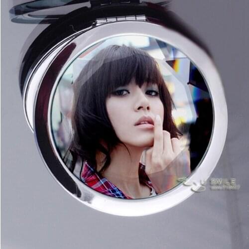 FREE CUSTOM PERSONALIZED PHOTO COMPACT MIRROR BRIDESMAID BIRTHDAY WEDDING GIFT+FREE VELVET POUCH #18023S-1