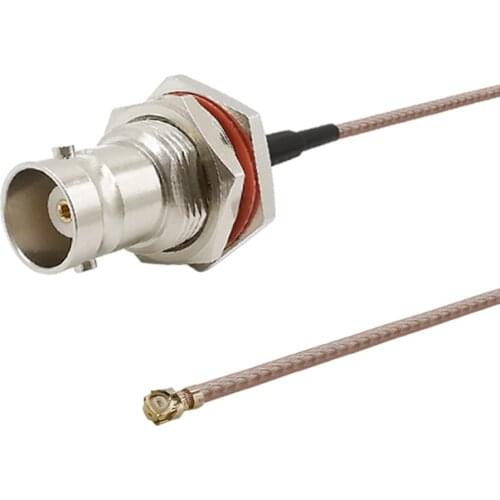 BNC Female Bulkhead to IPX U.FL Coax Pigtail Adapter Wire Connector RG178 Pigtail Cable 5cm 7cm 10cm 15cm 20cm 25cm 30cm 50cm