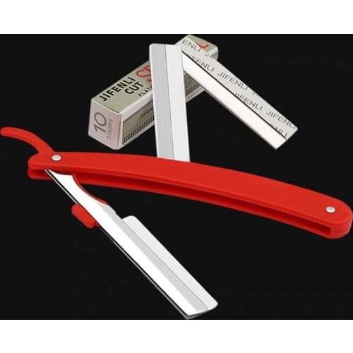 10pcs/1Pack Eyebrow Trimmer Razor Blade Stainless Steel Hair Knife Scraper Brow Shaver Microblading Body Hair Beauty Makeup Tool