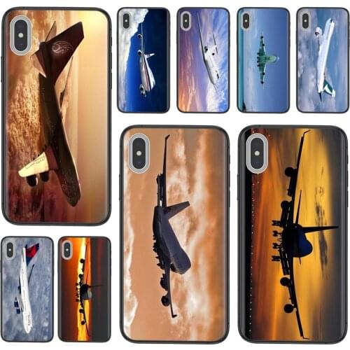 For Galaxy A02 A22 A71 A51 A50 A42 A40 A32 A31 A30S A21S A20 A20S A20E A12 5G Accessories Phone Skin Case Boeing 747 Flying