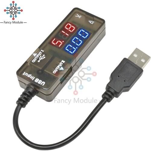 0.28'' LED Digital USB Charging Voltage Doctor 3.2-10V Flow Meter Tester Power Detector for Phones Power Banks USB Devices