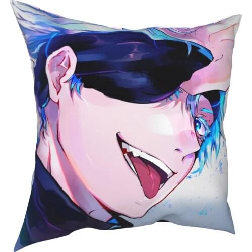 Gojo Satoru Jujutsu Kaisen Pillowcase Printing Polyester Cushion Cover Decor Throw Pillow Case Cover Home Square 45X45cm
