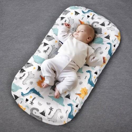 Premium Baby Lounger Portable Cotton Nest for Boys Girls Travel Bed Infant Cotton Cradle Crib Newborn Soft Sleeping Bassinet