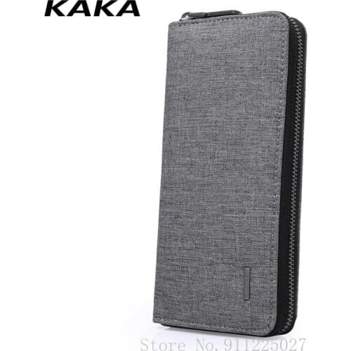 Xiaomi Mens Long Wallet Multiple Card Slots Hand Bag Fashion Cell Phone Wallet Card Holder Money Bag Male Purses