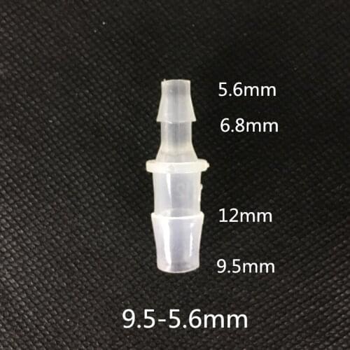 9.5-5.6mm pipe fttings, plastic connector ,hose coupling, adaptor