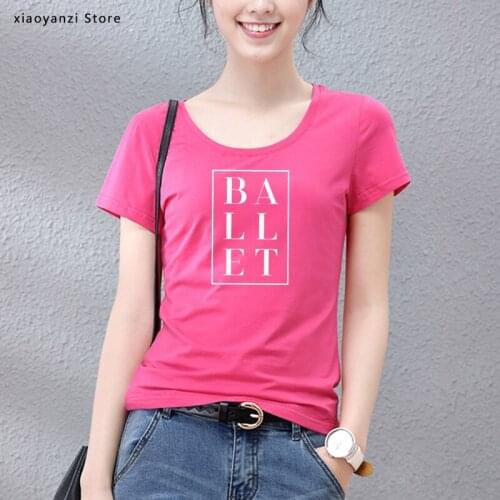 Ballet Square dance Print Women tshirt Cotton Casual Funny t shirt For Lady Girl Top Tee Hipster 5 Colors students new-107