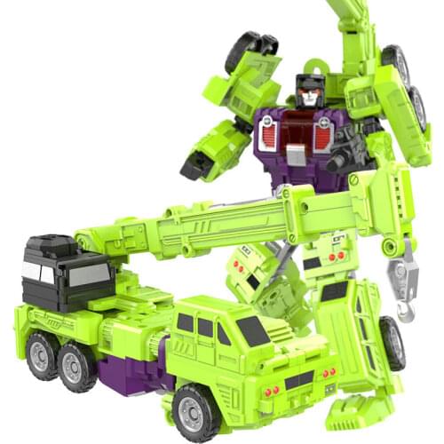 Deformation Robot Toy Transformation Engineering Vehicle Model Educational Assembling Action Figure 6 In 1 Car Toys For Children