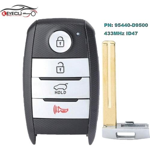 KEYECU P/N: 95440-D9500 Smart Remote Key 4B Fob 433.92MHz FSK NCF29A1X ID47 for Kia Sportage 2018 2019 2020 FCCID: TQ8-FOB-4F08
