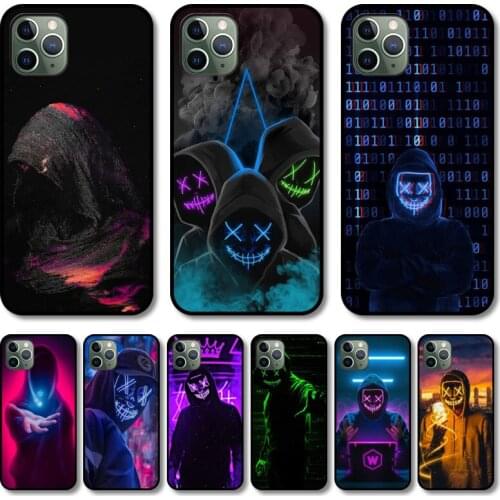 Cool man XX Phone Case cover For iphone 12 pro max 11 8 7 6 s XR PLUS X XS SE 2020 mini black cell shell