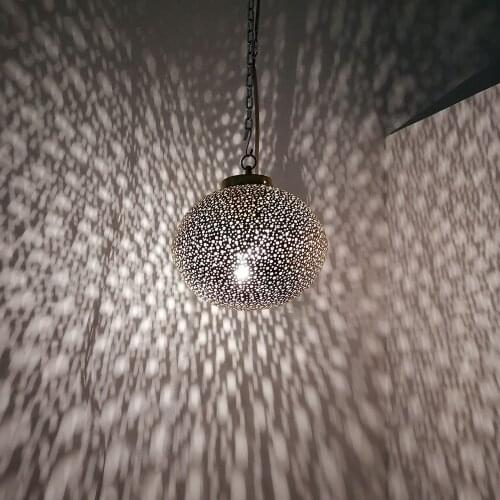 Ethnic chandelier bronze furnishing East Moroccan lantern 0203210800