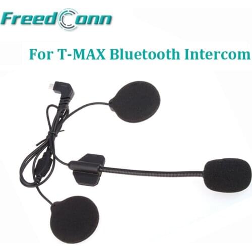 FreedConn TCOM-SC T-COMVB T-COMOS Hard Wire Microphone&Speaker for Motorcycle Open Face/Half/Flip Up Helmet Bluetooth Interphone