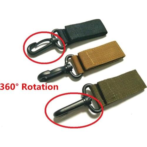 Nylon Key Hook Webbing Molle Buckle Hanging Belt Carabiner Clip for Backpacking Climbing