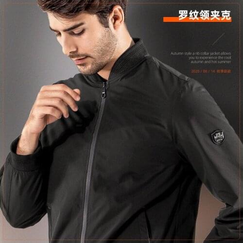 New Style Autumn and Winter Stand Collar Mens Coat Casual Fashion Baseball Suit Big Size For Men Jacket