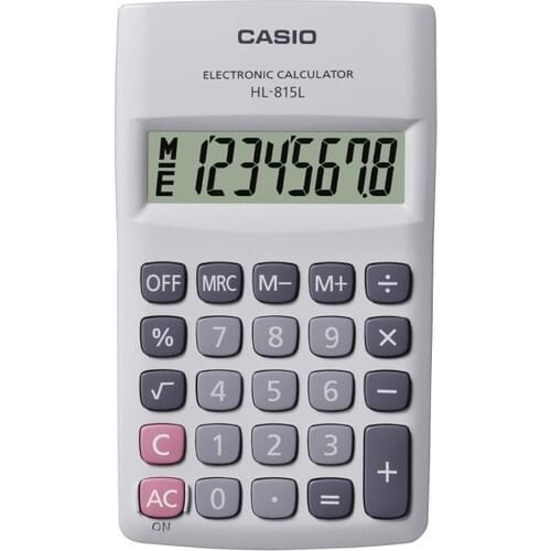 Casio HL-815L-WE-W-DP Calculator Pocket
