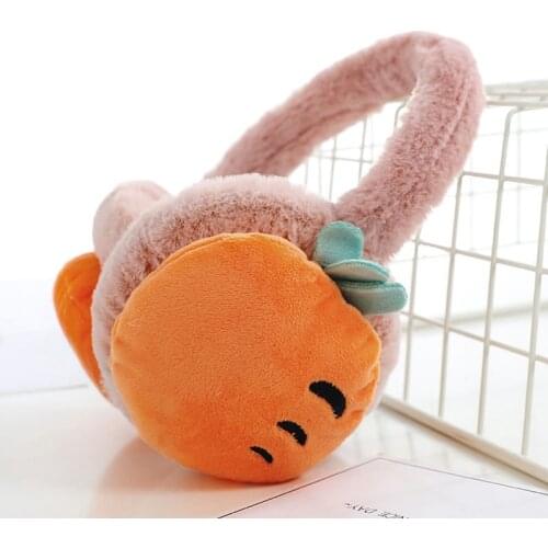 Autumn And Winter Earmuffs Plush Cartoon Earmuffs Fruit Kiwi Pineapple Watermelon Ear Packs Autumn And Winter Warm Earmuffs