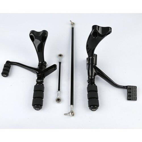 Motorcycle Forward Control Foot Pegs Levers Linkages For Harley Sportster XL 1200 883 2004-2013
