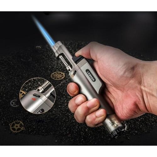 Portable Outdoor BBQ Camping Mini Butane Jet Lighter Gasoline For Kitchen Gadget Gas Lighters Windproof Torch Turbo Lighter