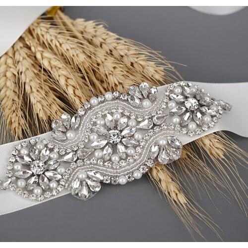Handmade Stunning Rhinestone Belt Wedding Belt Accessories Bride Belt Bridesmaid Bridal Sash For Evening Party Prom Gown Dress